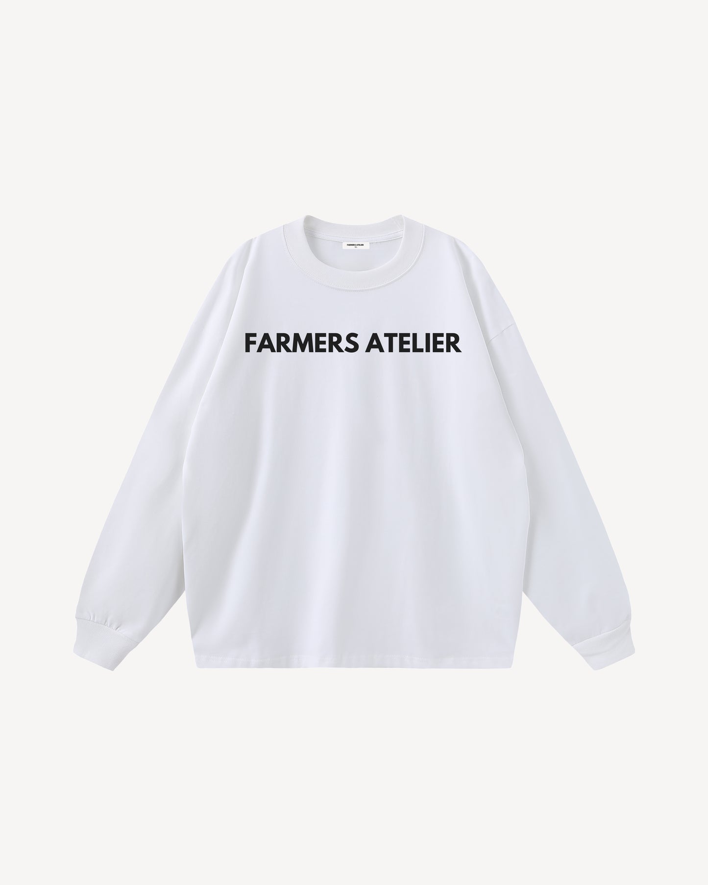 Farm front long sleeve | White