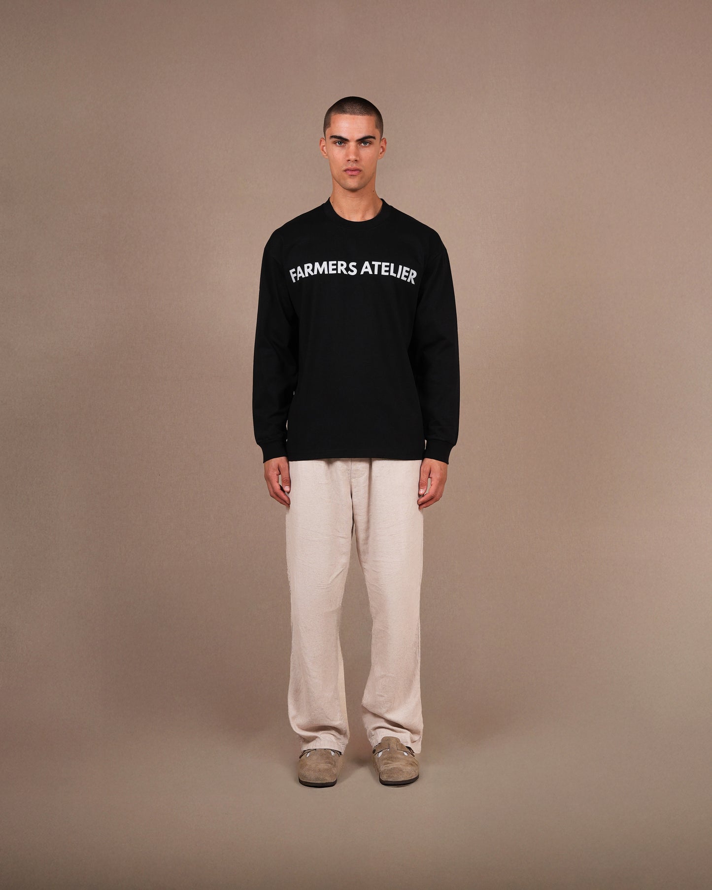 Farm front long sleeve | Black