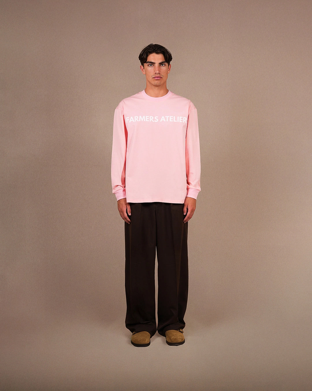 Farm front long sleeve | Pink
