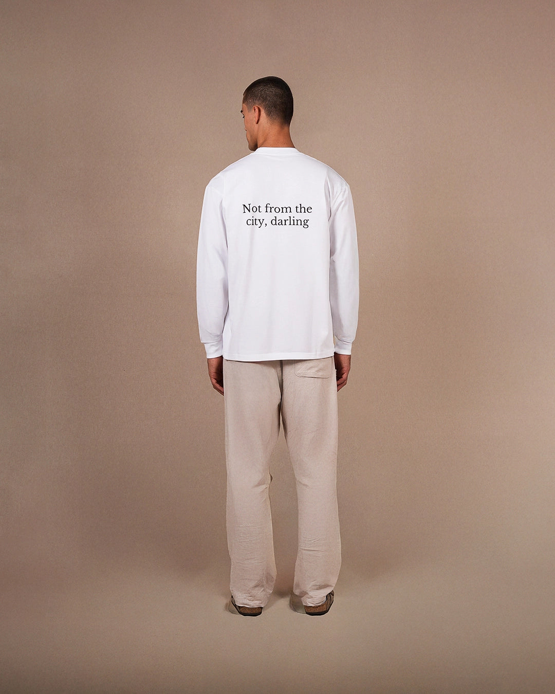 Not from the city long sleeve | White