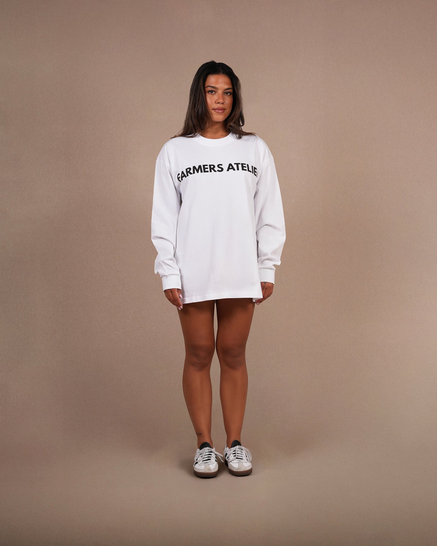Farm front long sleeve | White