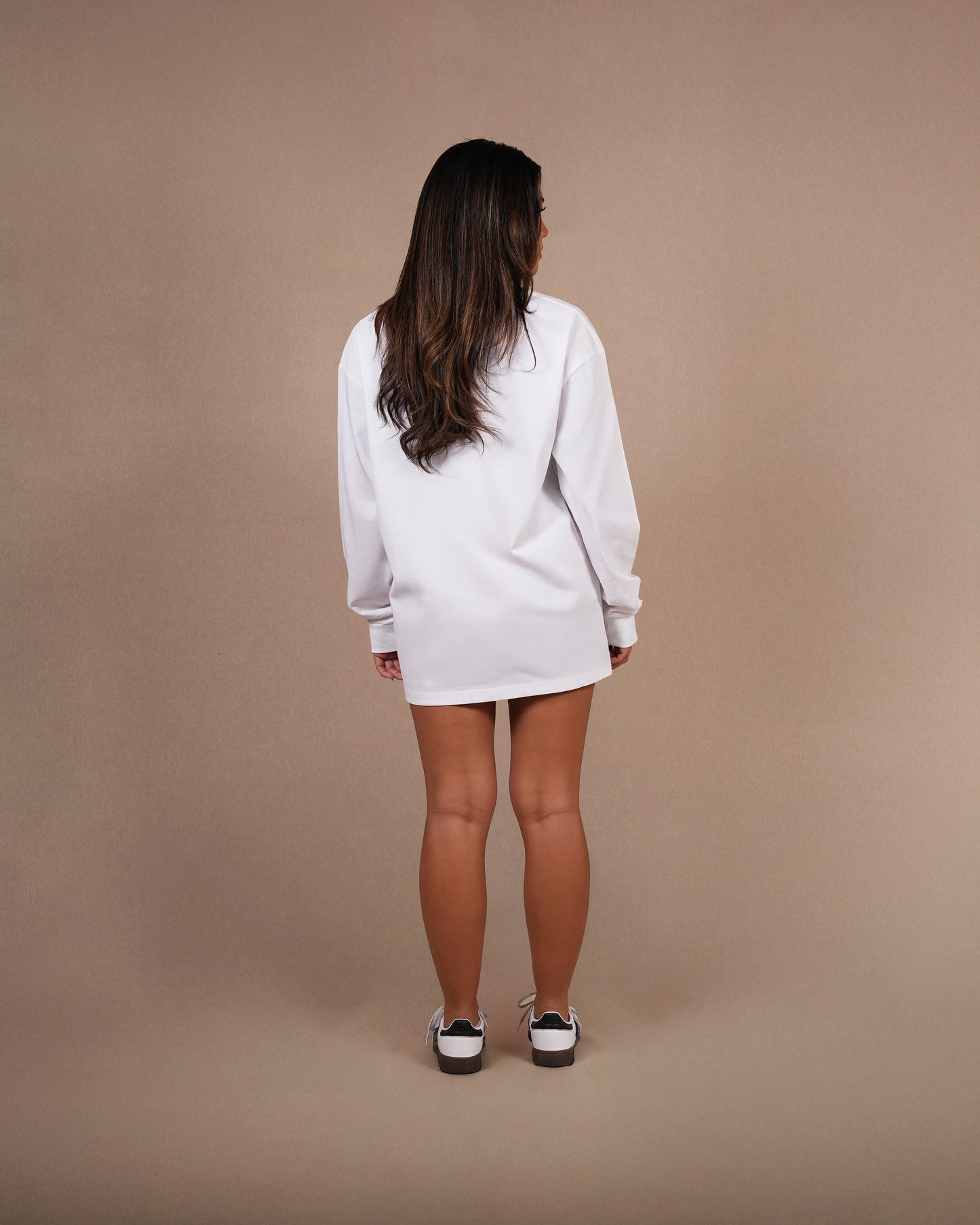 Farm front long sleeve | White