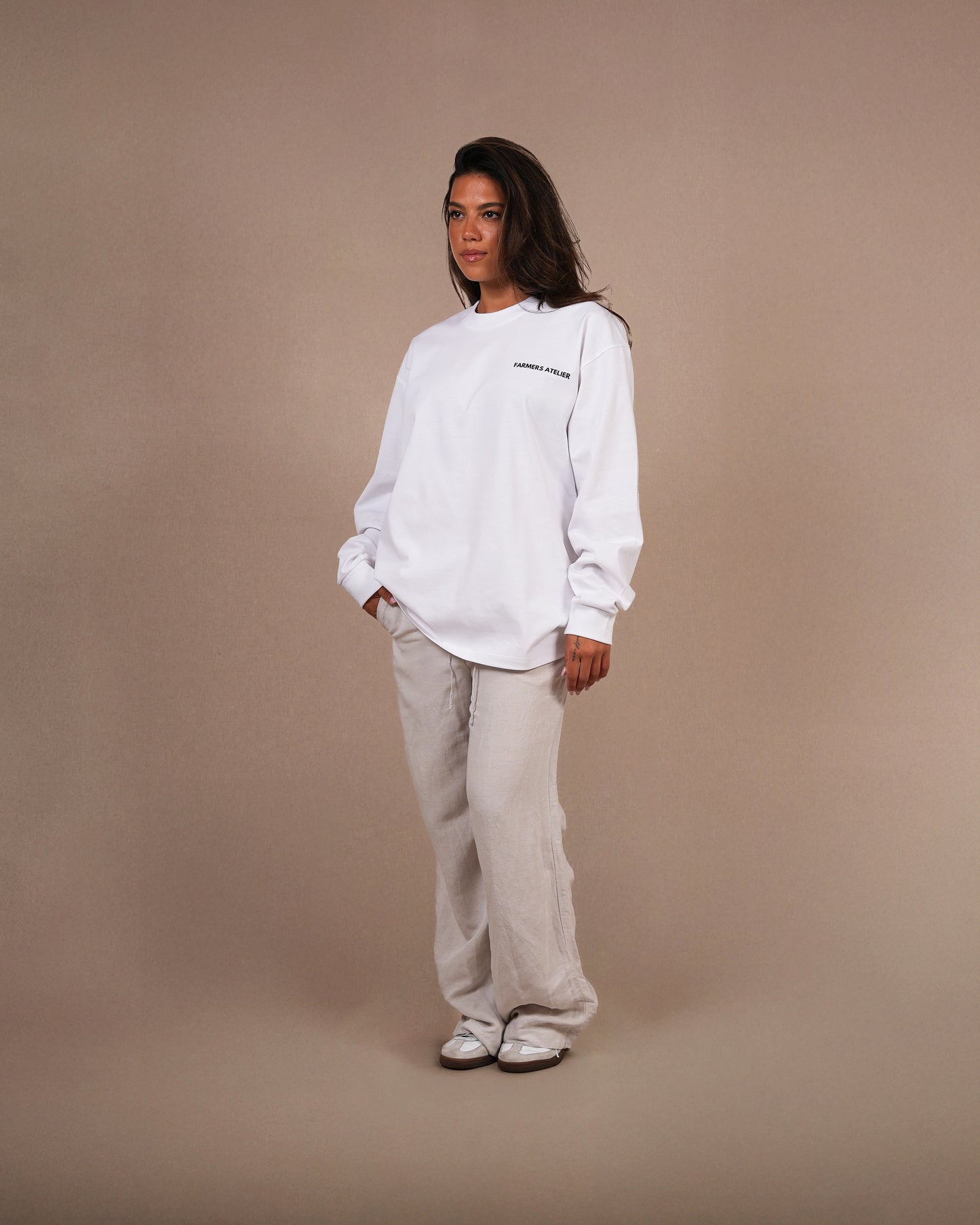Signature long sleeve | White