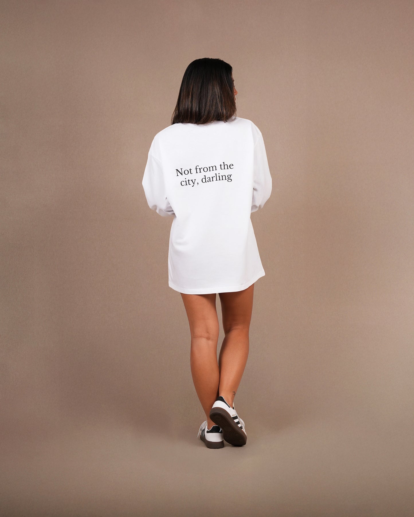 Not from the city long sleeve | White