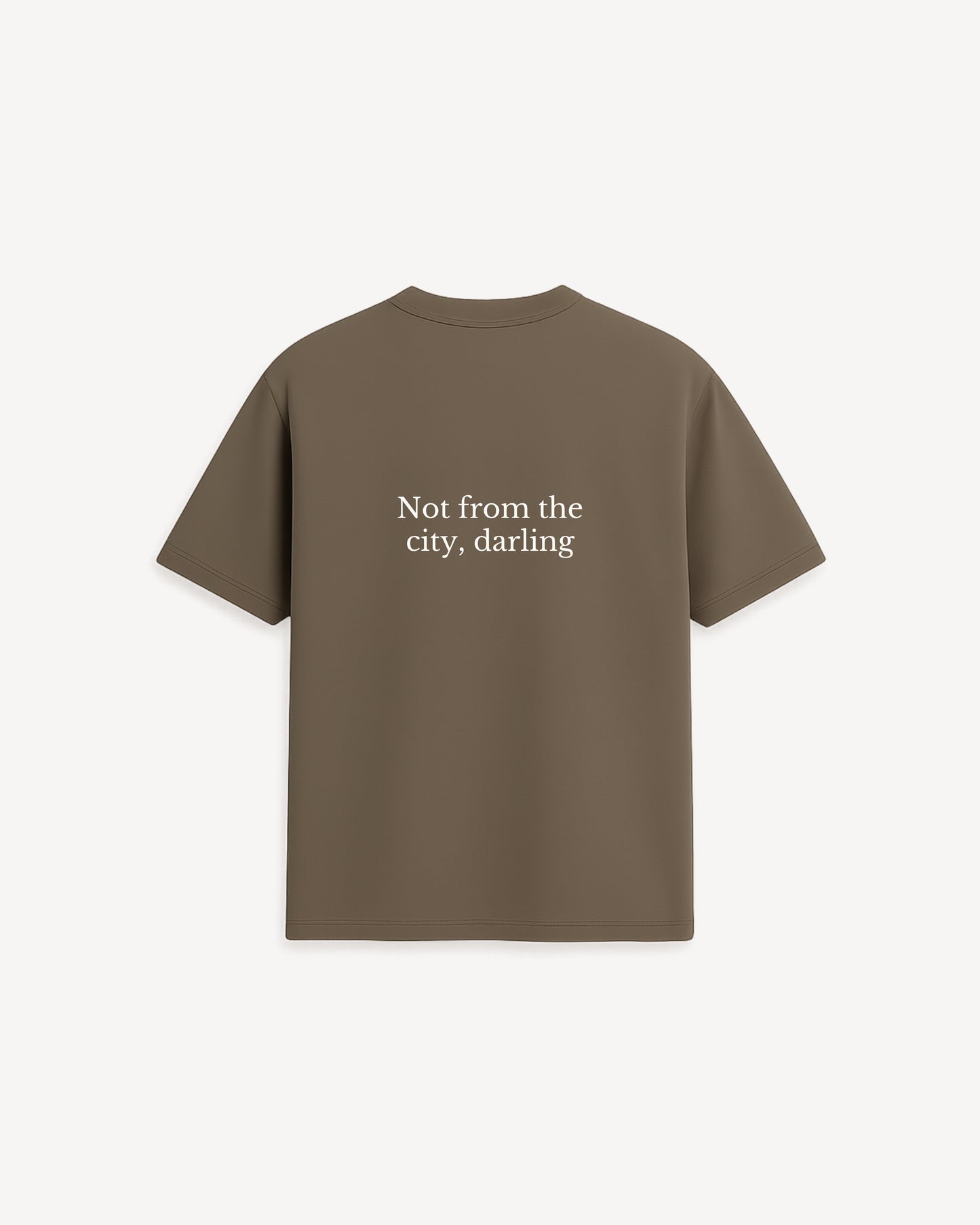 Not from the city tee | Mocha Brown