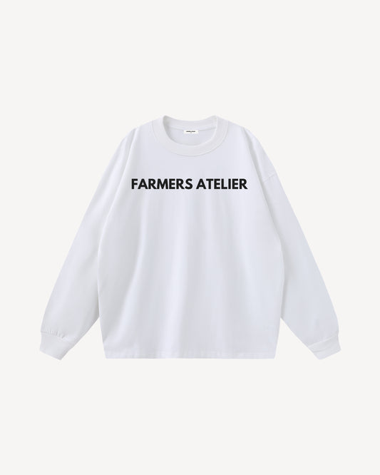 Farm front long sleeve | White