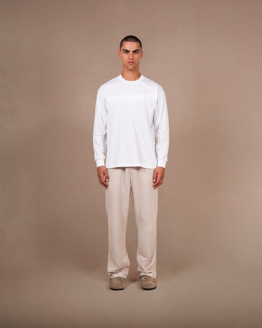The blank long sleeve | White