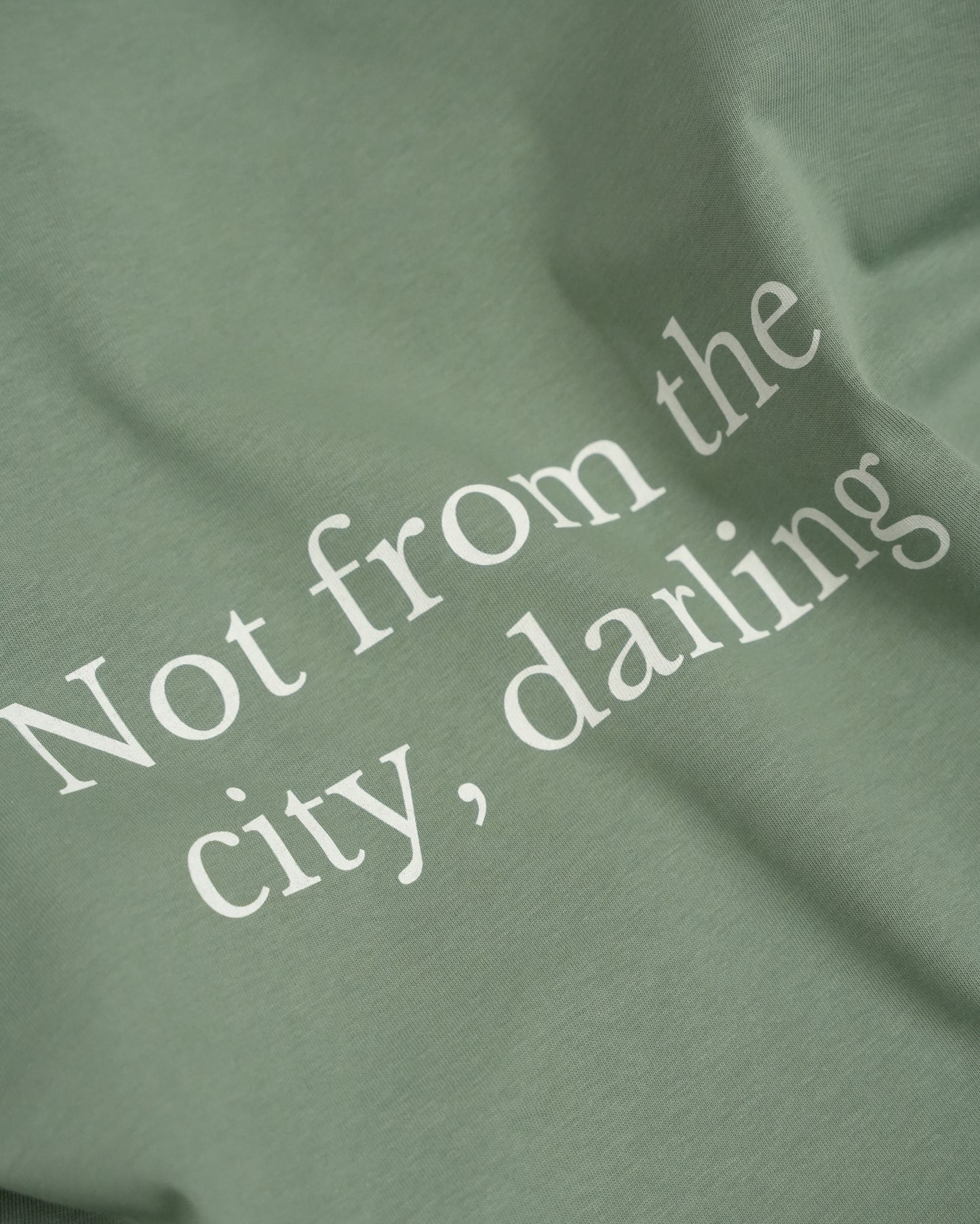 Not From The City Tee | Sage Green