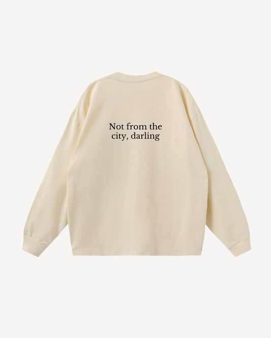 Not from the city long sleeve | Butter Yellow