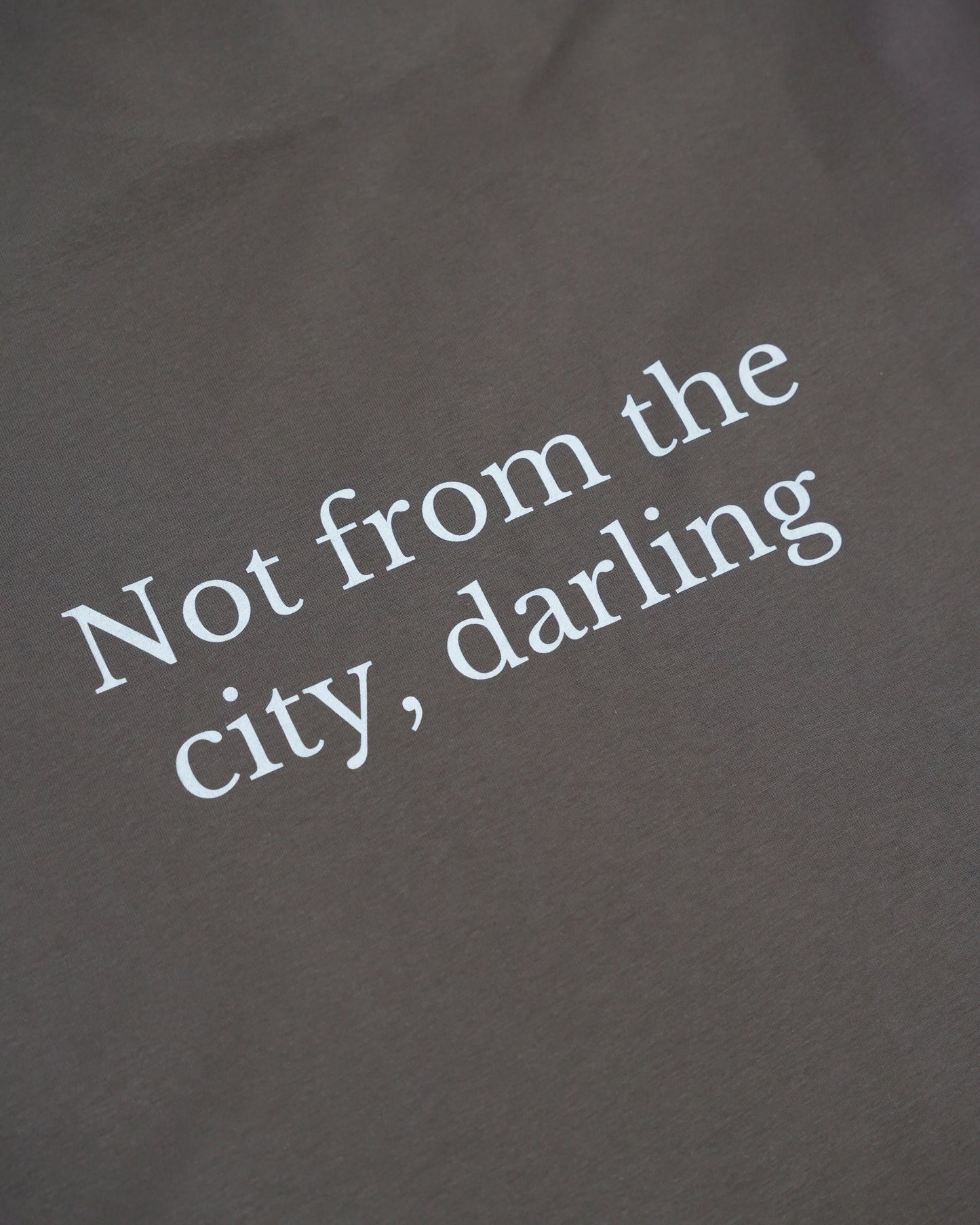 Not from the city tee | Mocha Brown